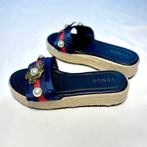 Sandals by Venus Espadrille Slide Slip on